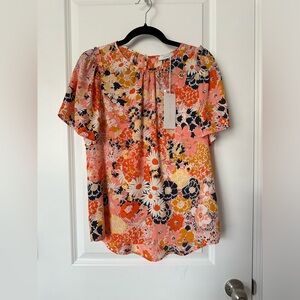 Lush Floral Top - Multicolor